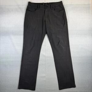 Travis Mathew Golf Pants Mens 34 Charcoal Gray Open to Close Slim Performance